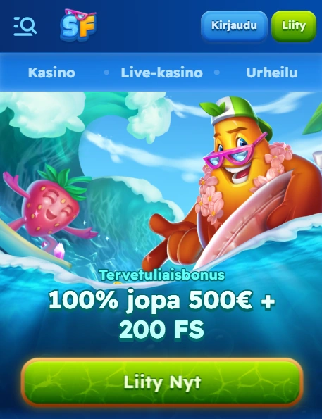 Spinfest Casino mobiilisivusto